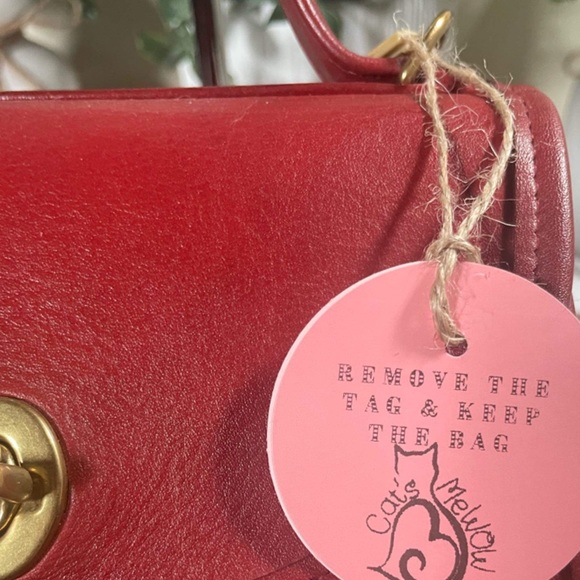 ❤️SOLD❤️ Vintage Coach Red Regina Bag 9983 - Picture 12 of 12